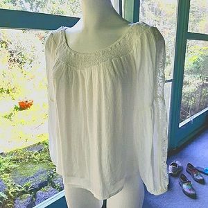 Hollister blouse white new with tags